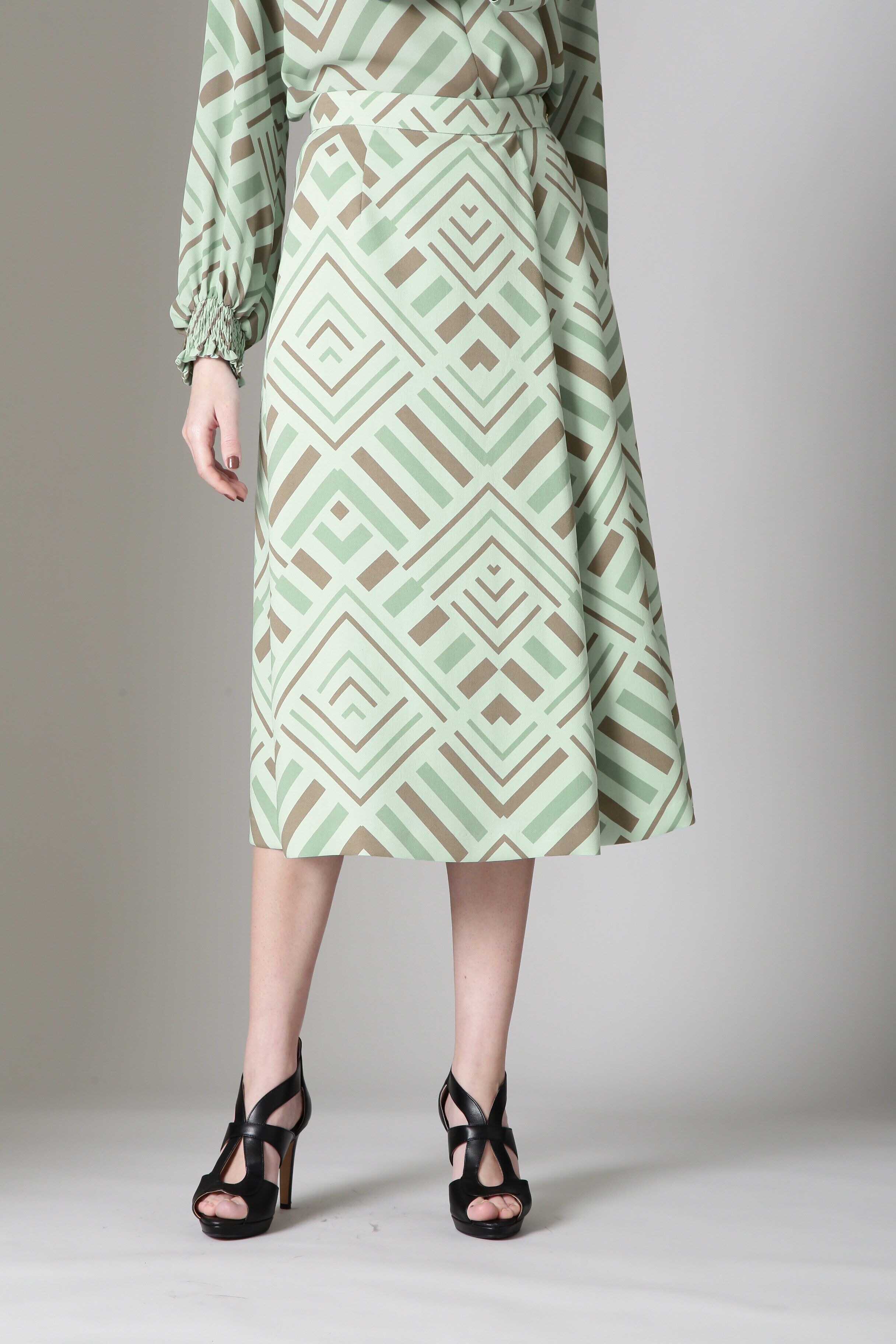  「[URBAN PRECIOUS] ロンバスプリントスカート」|スカート|