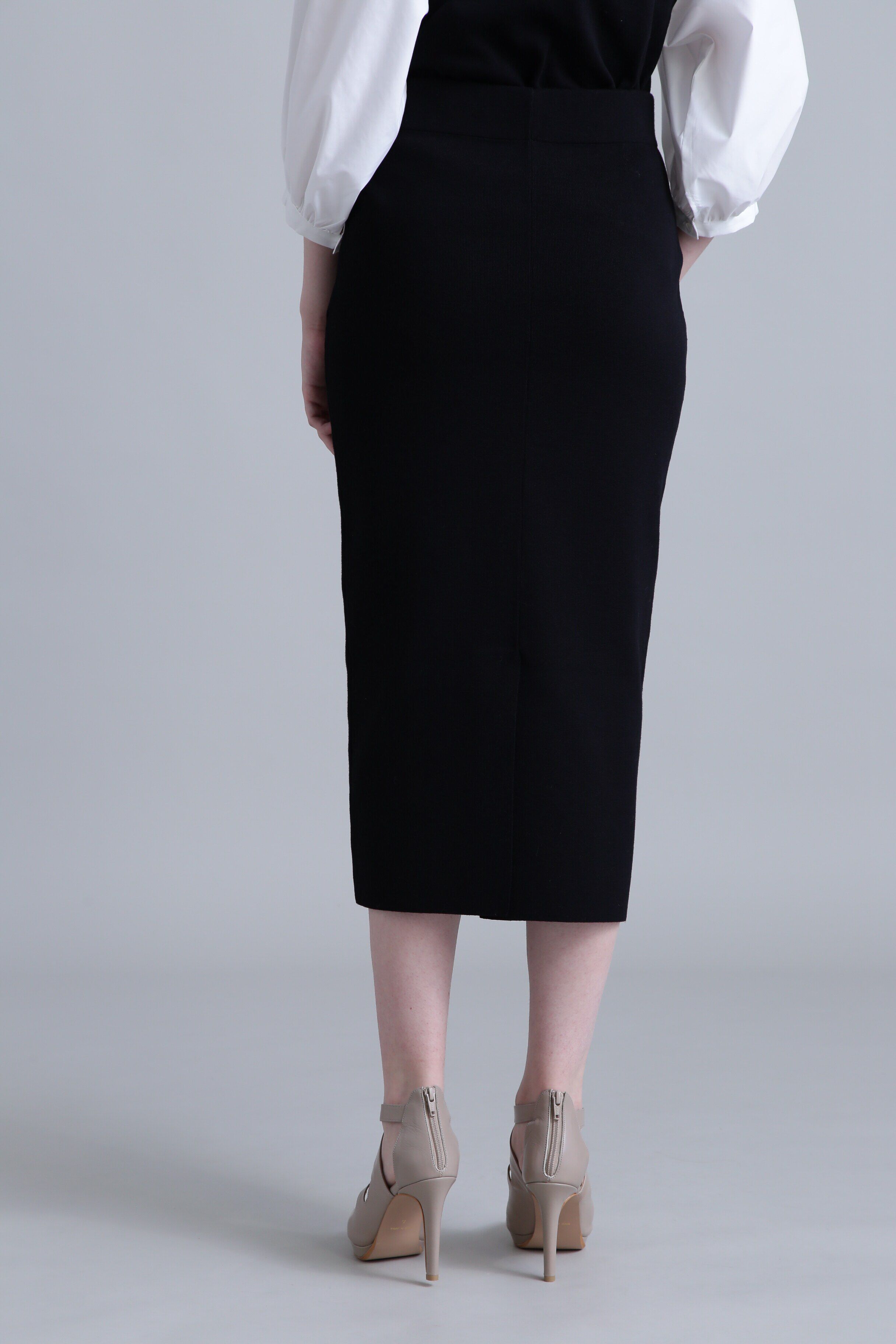  「◆メタル釦ニットスカート」|スカート|