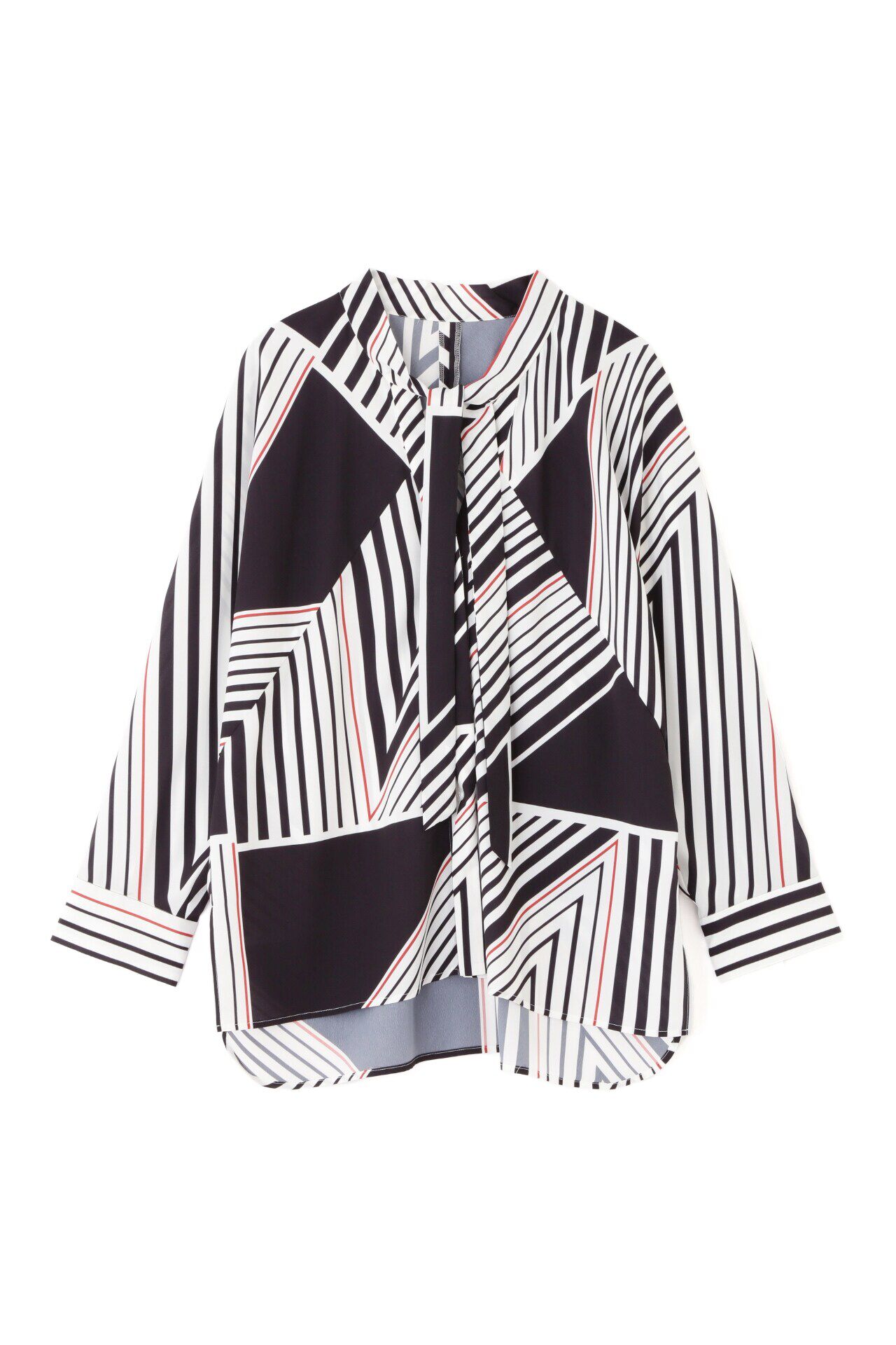  「◆トライアングルボーダープリントブラウス」|シャツ・ブラウス|