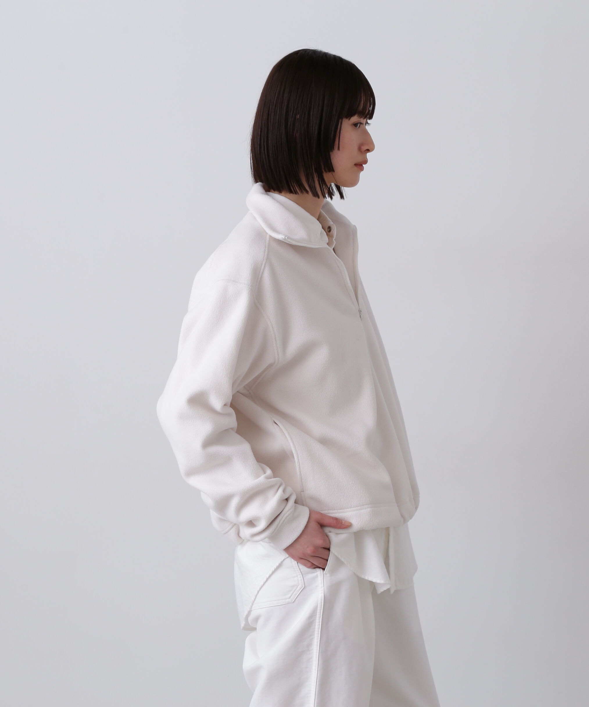 YLEVE 「Ｙ / RECYCLE POLYESTER FLEECE HALF ZIP PULL OVER」|Tシャツ・カットソー|