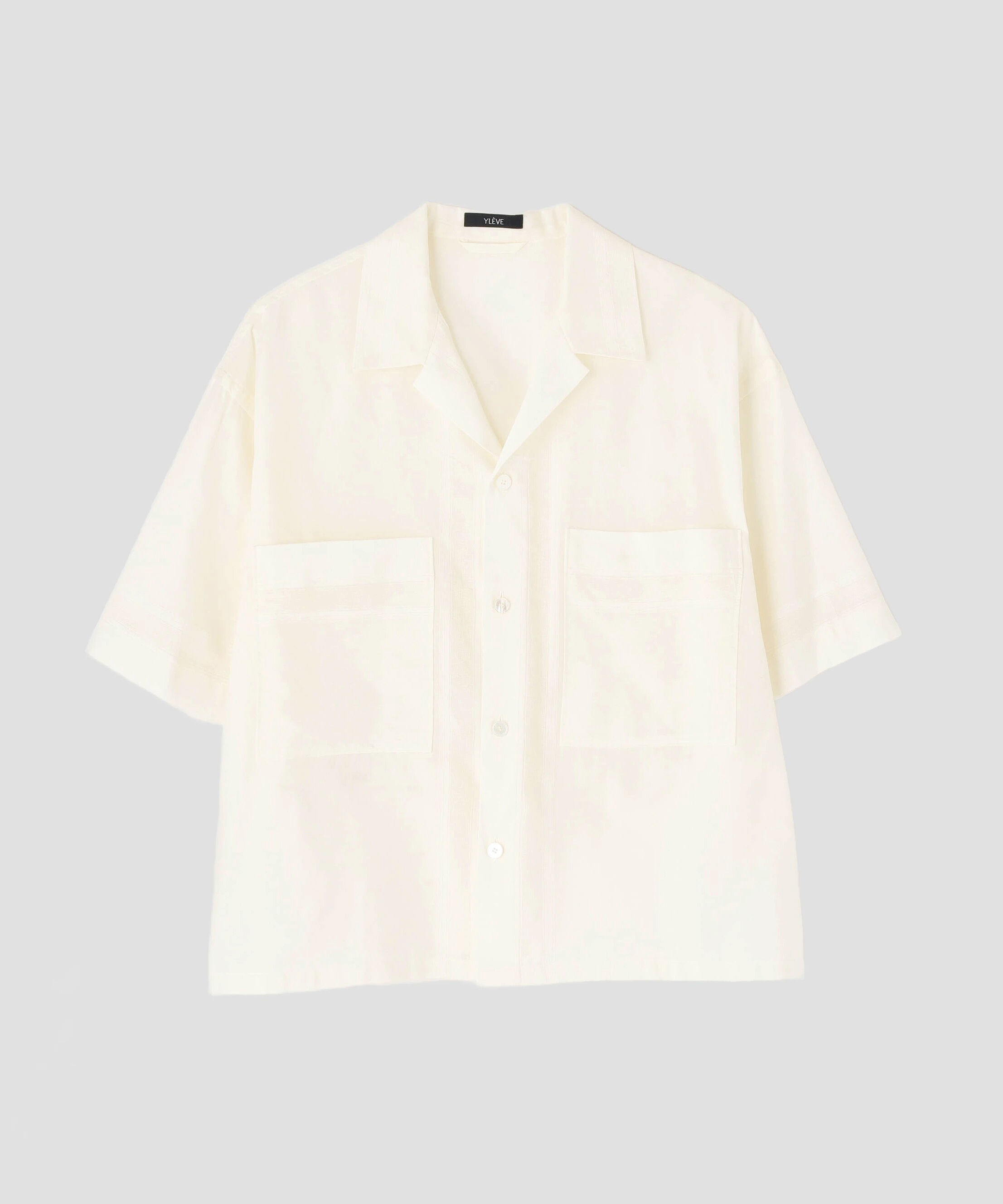 YLEVE 「YLEVE / DOBBY STRIPE CHAMBRAY SHIRT」|シャツ・ブラウス|ホワイト