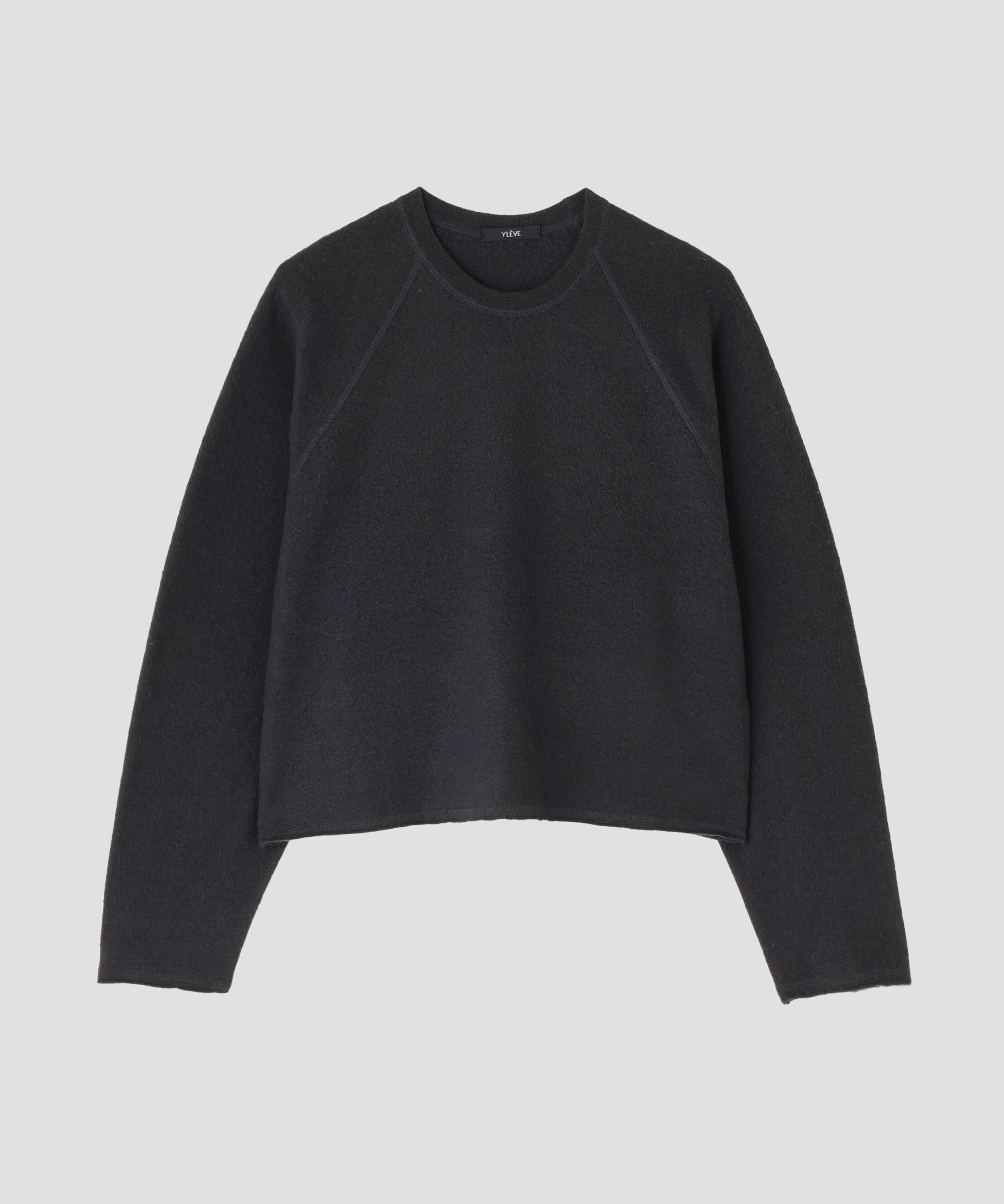 YLEVE 「YLEVE / ULTRAFINE MERINO MILLED WOOL KNIT PULL OVER」|ニット・セーター|