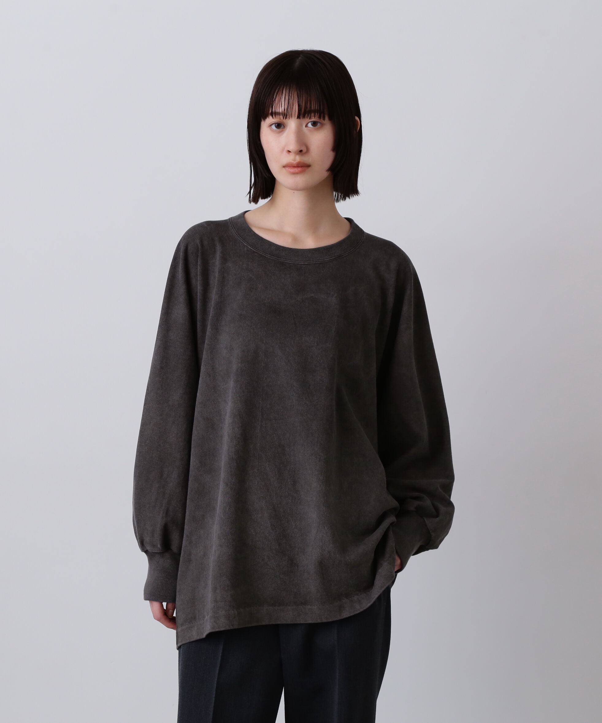 YLEVE 「YLEVE / OPEN END COTTON PIGMENT DYE PULL OVER」|Tシャツ・カットソー|
