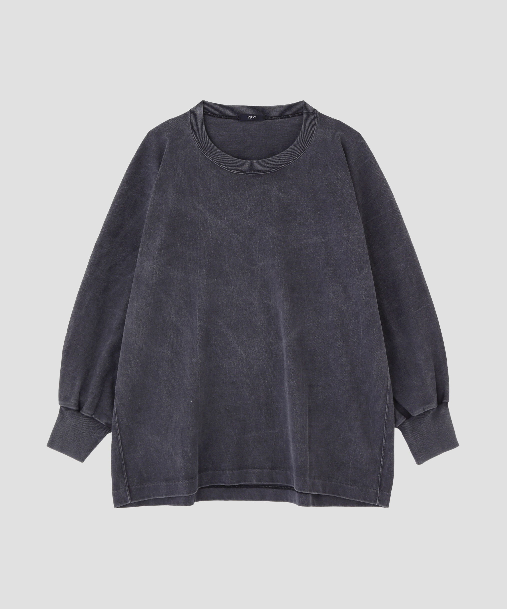 YLEVE 「YLEVE / OPEN END COTTON PIGMENT DYE PULL OVER」|Tシャツ・カットソー|ネイビー