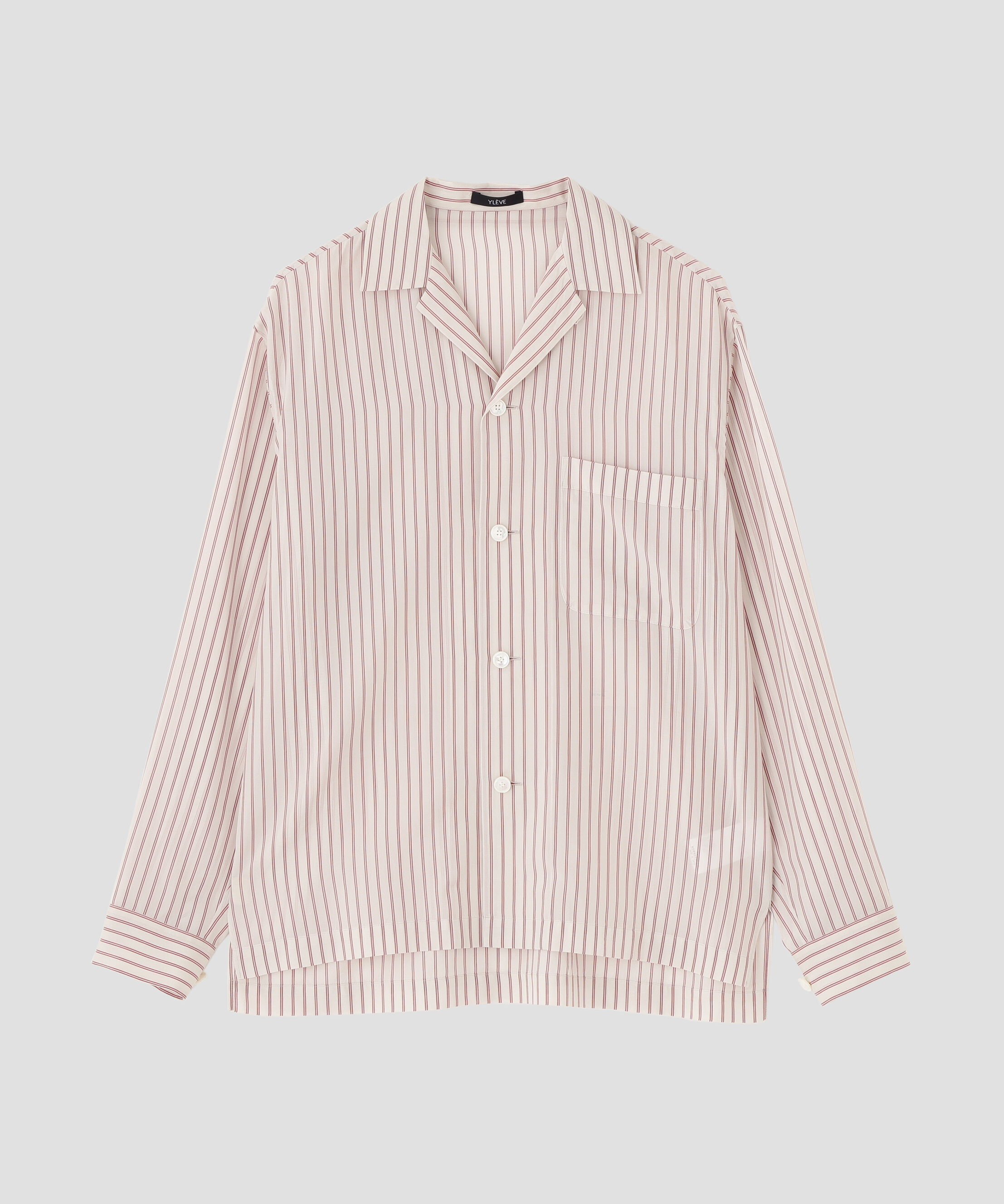 YLEVE 「YLEVE / ACETATE CUPRA STRIPE PAJAMA SHIRT」|シャツ・ブラウス|