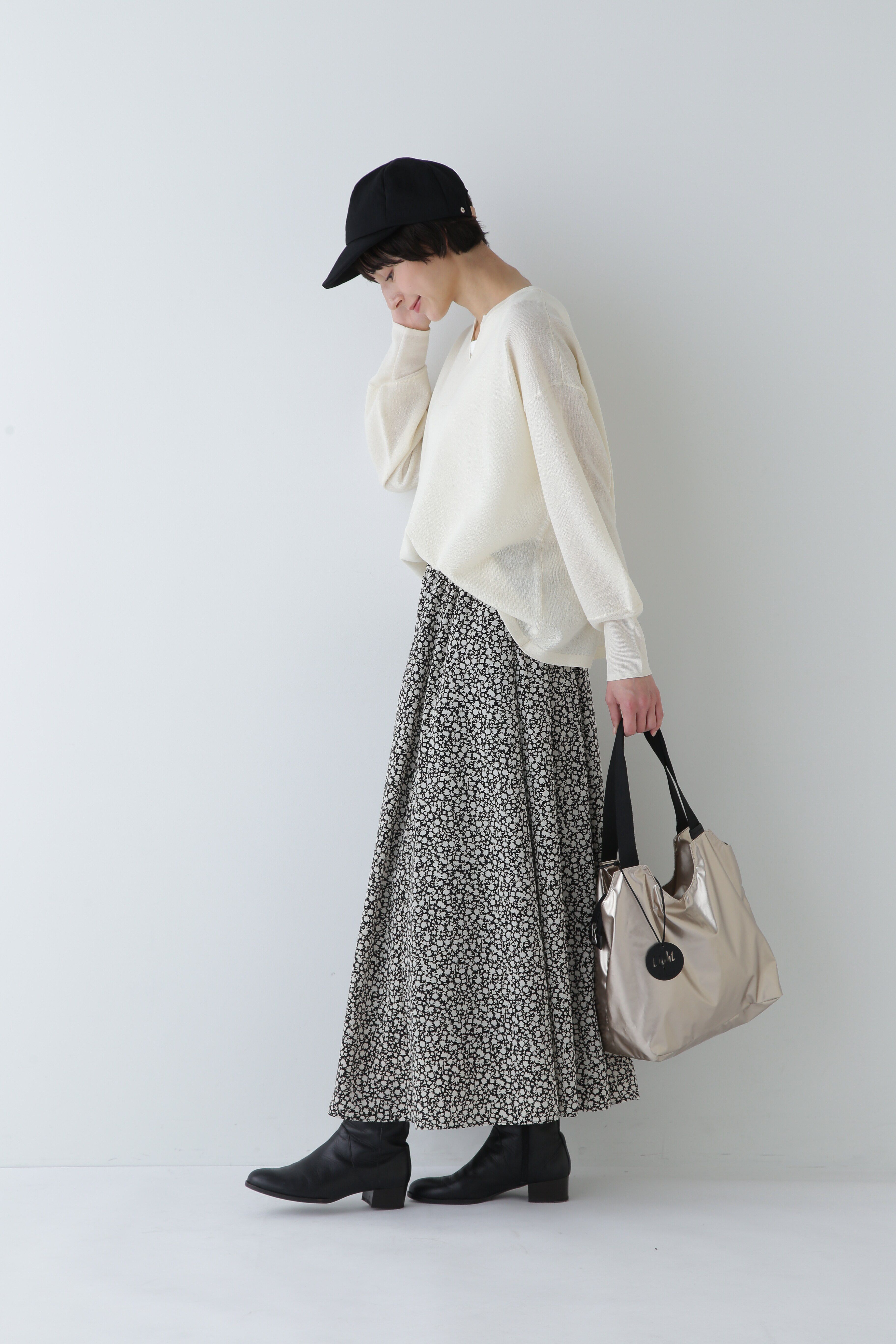  「◆キーネックメランジニット」|ニット・セーター|