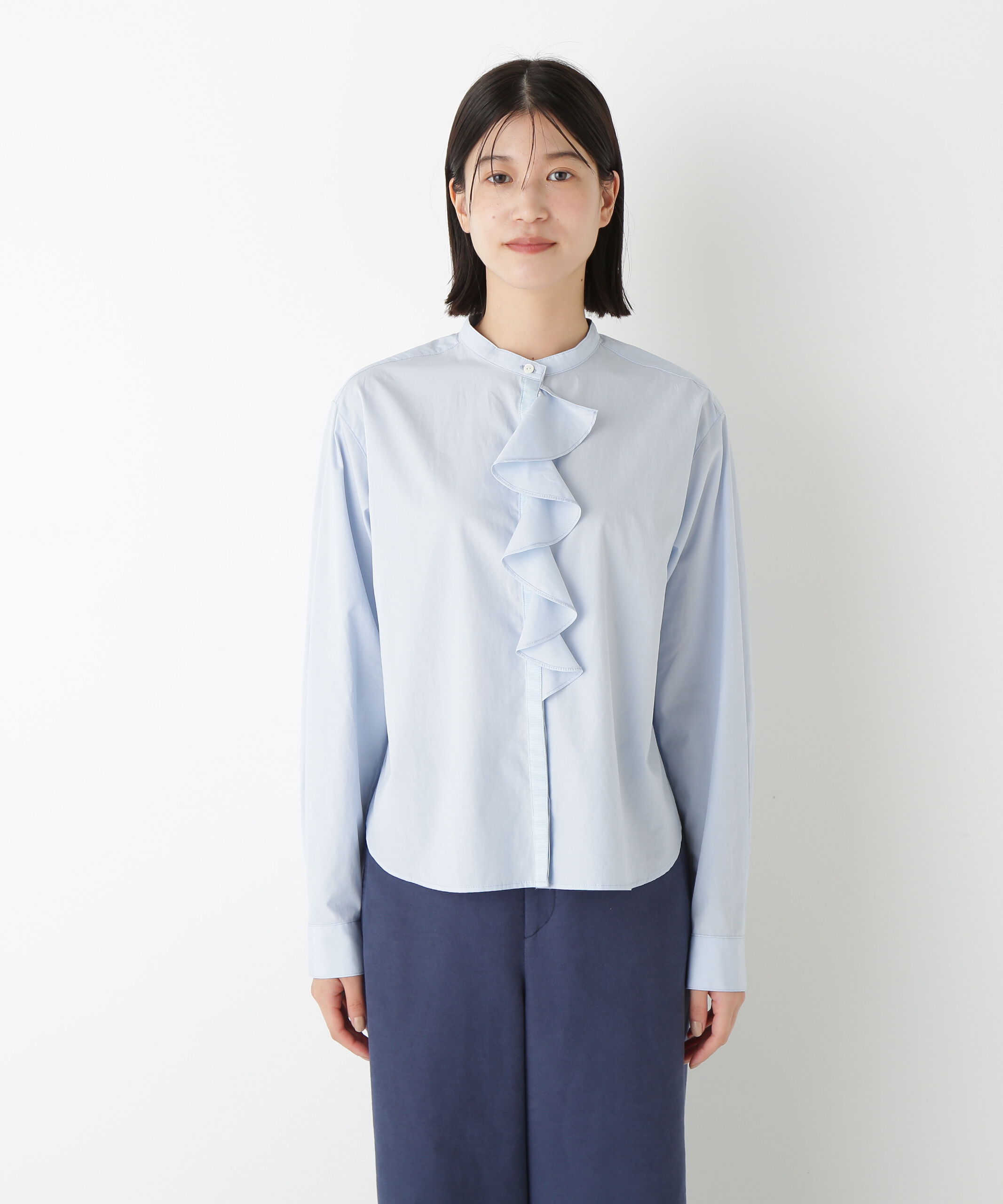  「◆タイプライターラッフルブラウス」|シャツ・ブラウス|