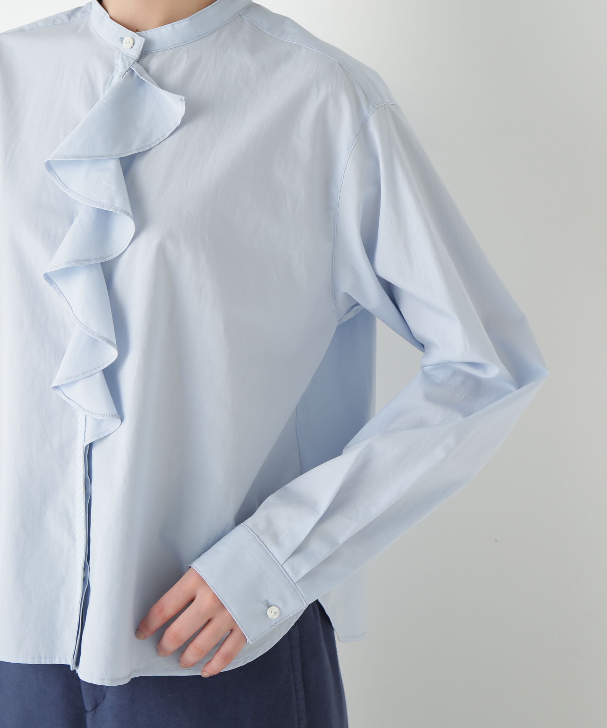  「◆タイプライターラッフルブラウス」|シャツ・ブラウス|