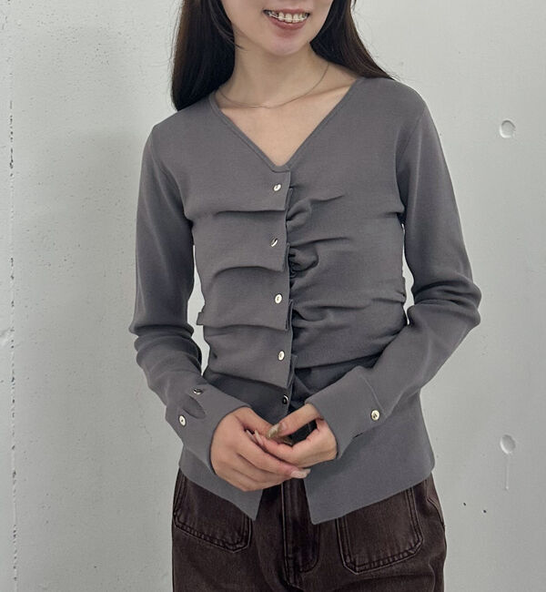 archives「タックボタンニットプルオーバー」|ニット・セーター|