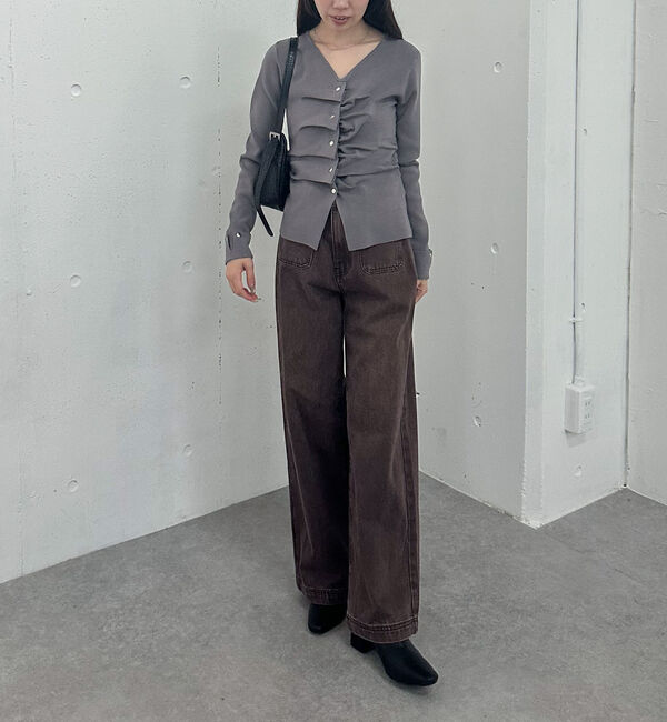 archives「タックボタンニットプルオーバー」|ニット・セーター|