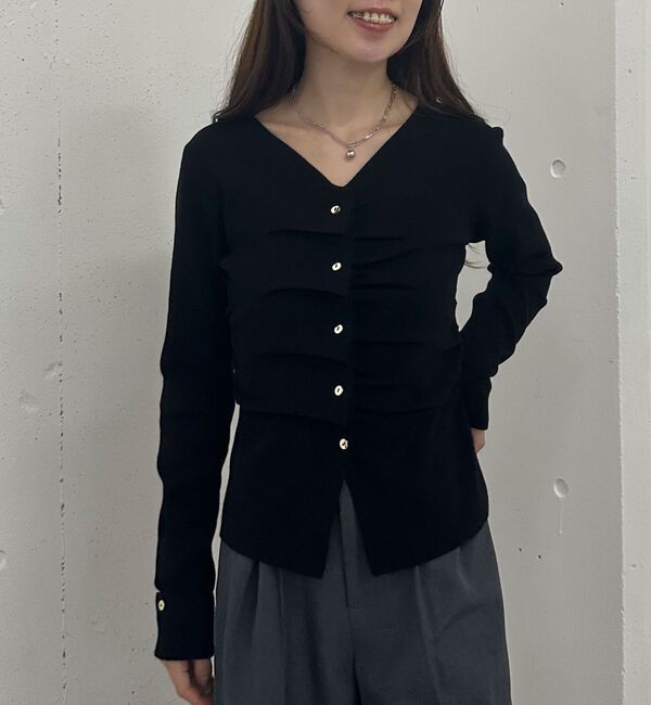 archives「タックボタンニットプルオーバー」|ニット・セーター|