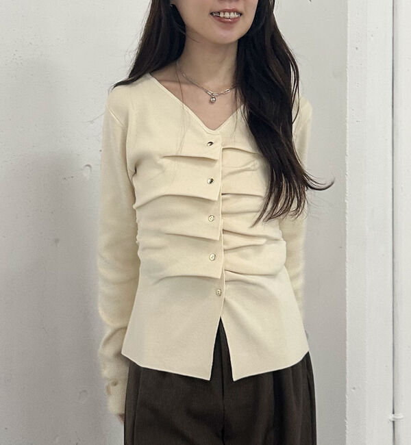 archives「タックボタンニットプルオーバー」|ニット・セーター|