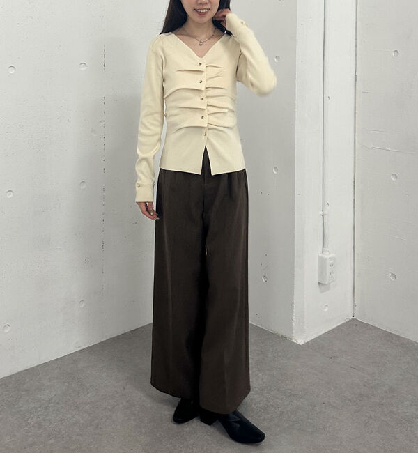 archives「タックボタンニットプルオーバー」|ニット・セーター|