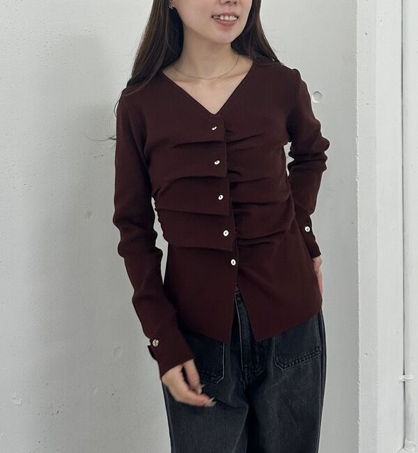 archives「タックボタンニットプルオーバー」|ニット・セーター|