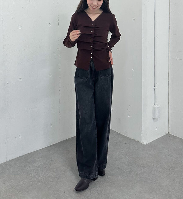 archives「タックボタンニットプルオーバー」|ニット・セーター|