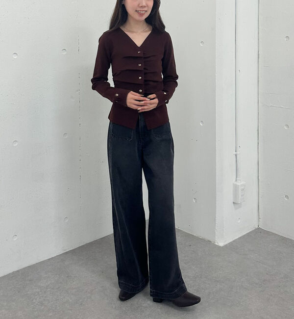 archives「タックボタンニットプルオーバー」|ニット・セーター|