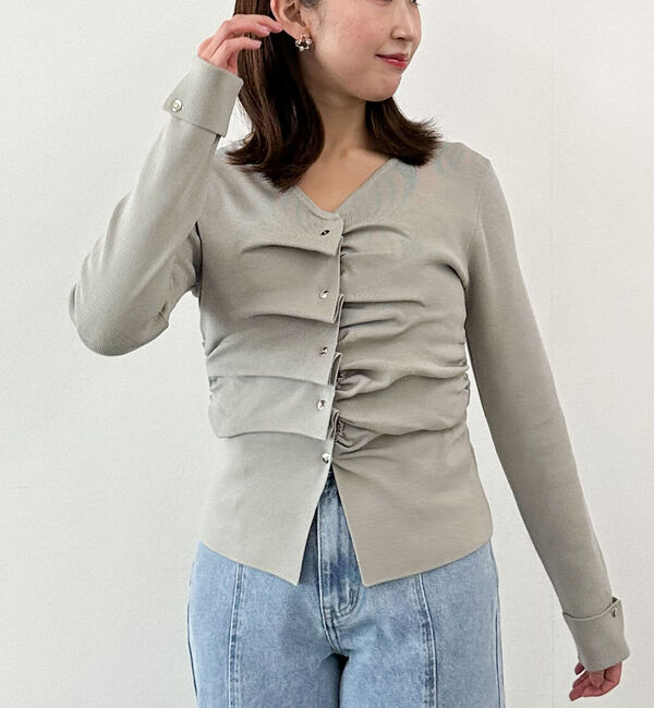 archives「タックボタンニットプルオーバー」|ニット・セーター|