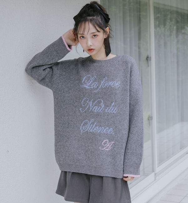 archives「ラインロゴｊｑミドルニットプルオーバー」|ニット・セーター|