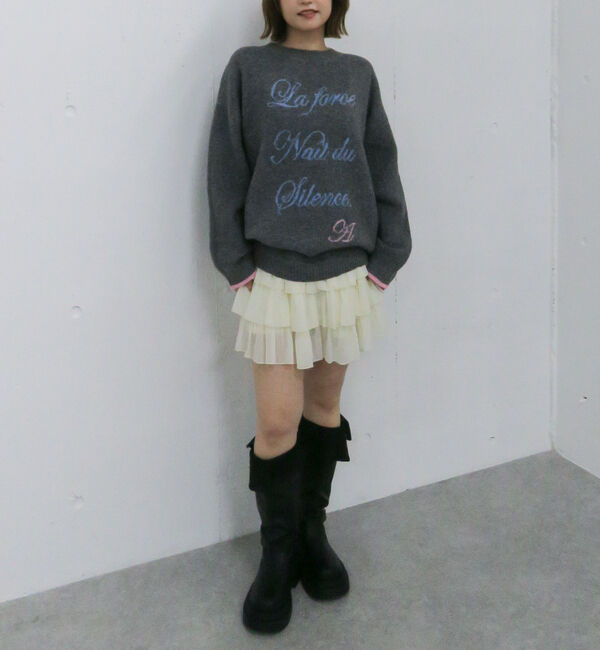 archives「ラインロゴｊｑミドルニットプルオーバー」|ニット・セーター|