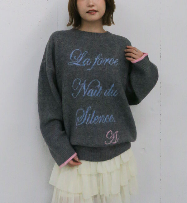 archives「ラインロゴｊｑミドルニットプルオーバー」|ニット・セーター|