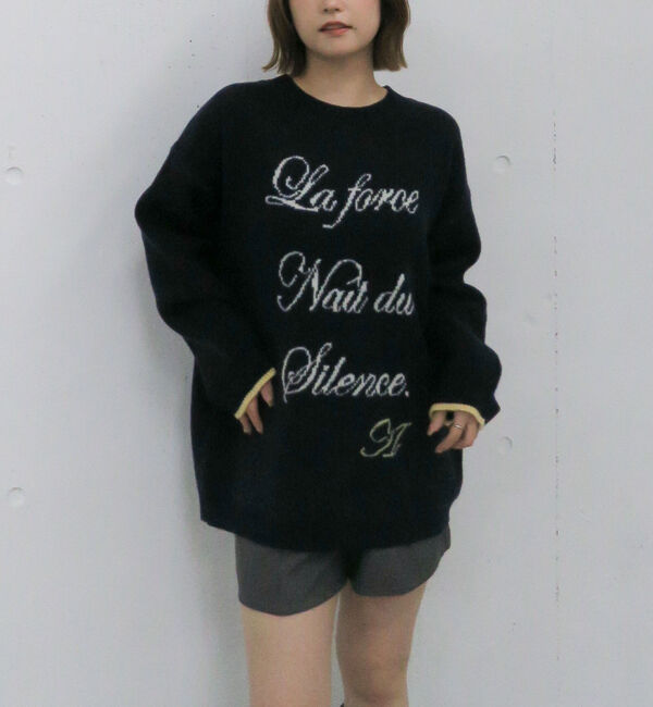 archives「ラインロゴｊｑミドルニットプルオーバー」|ニット・セーター|