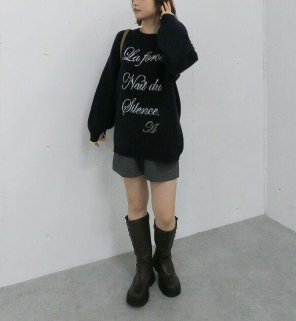 archives「ラインロゴｊｑミドルニットプルオーバー」|ニット・セーター|