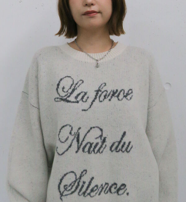 archives「ラインロゴｊｑミドルニットプルオーバー」|ニット・セーター|