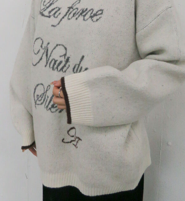 archives「ラインロゴｊｑミドルニットプルオーバー」|ニット・セーター|