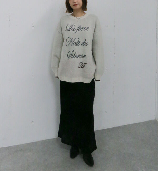 archives「ラインロゴｊｑミドルニットプルオーバー」|ニット・セーター|