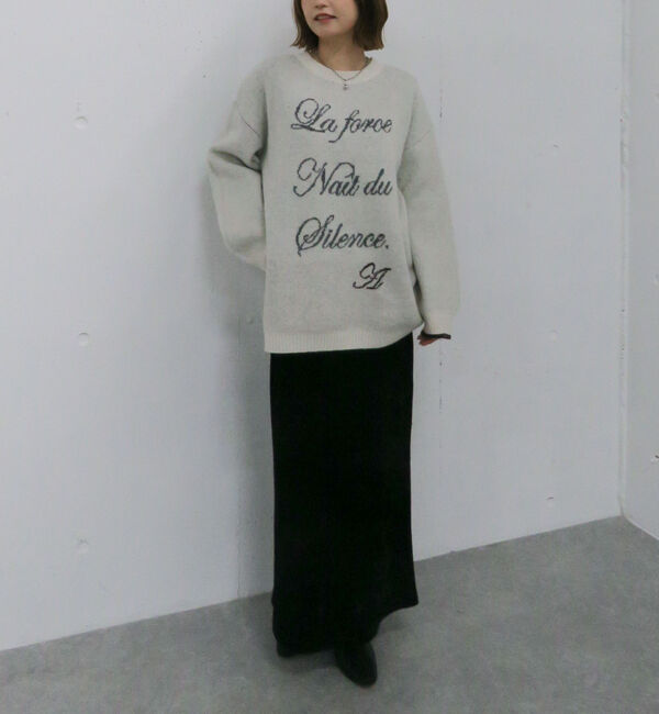 archives「ラインロゴｊｑミドルニットプルオーバー」|ニット・セーター|