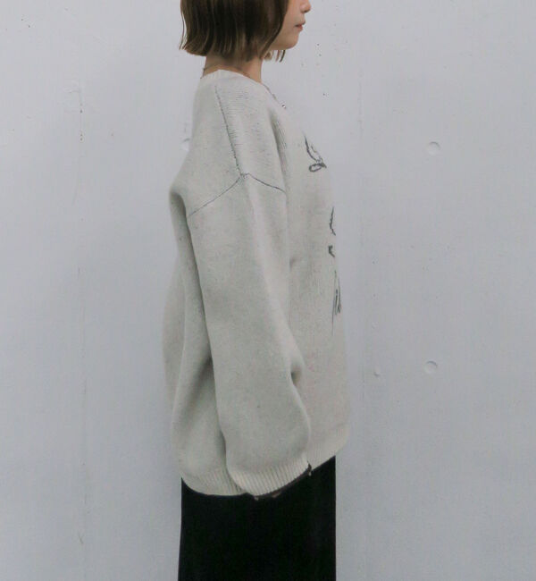 archives「ラインロゴｊｑミドルニットプルオーバー」|ニット・セーター|