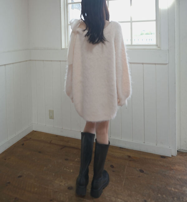 archives「２ｗａｙ肩リボンニットチュニック」|ニット・セーター|