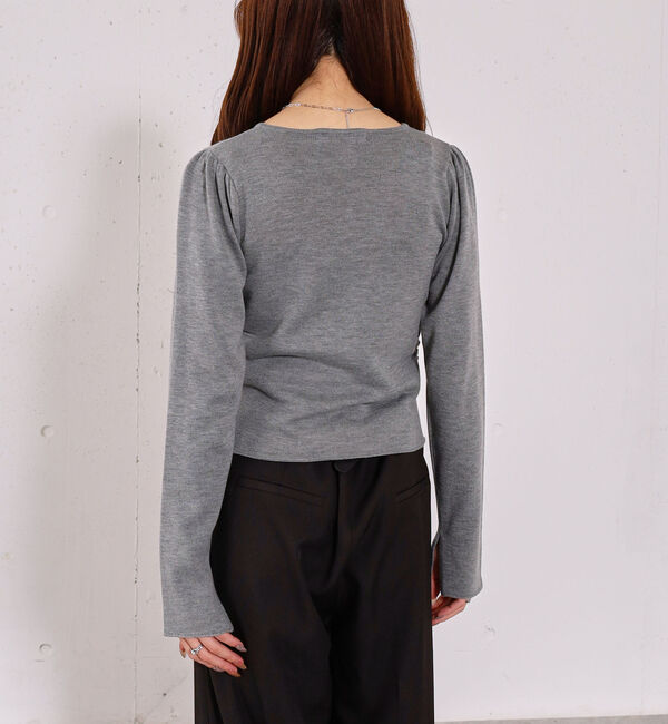 archives「【高機能】フロントギャザーＶネックニットプルオーバー」|ニット・セーター|