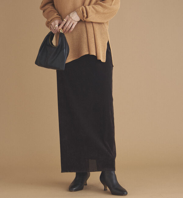 Doux archives「フロッキーベロアタイトスカート」|スカート|