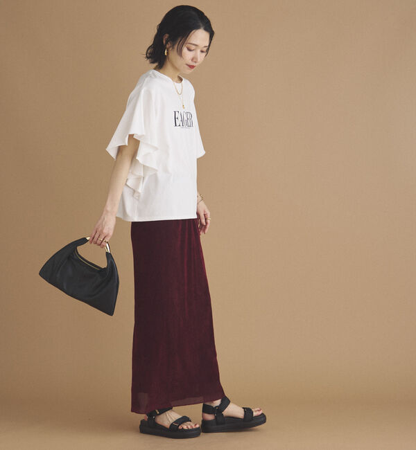 Doux archives「フロッキーベロアタイトスカート」|スカート|