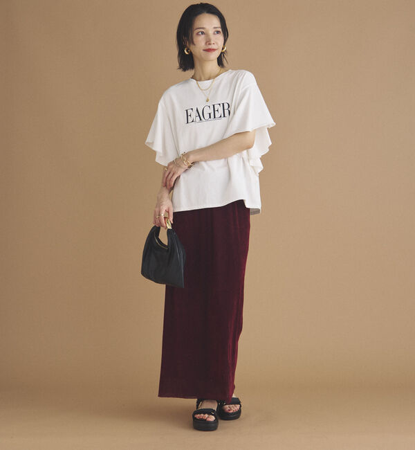 Doux archives「フロッキーベロアタイトスカート」|スカート|