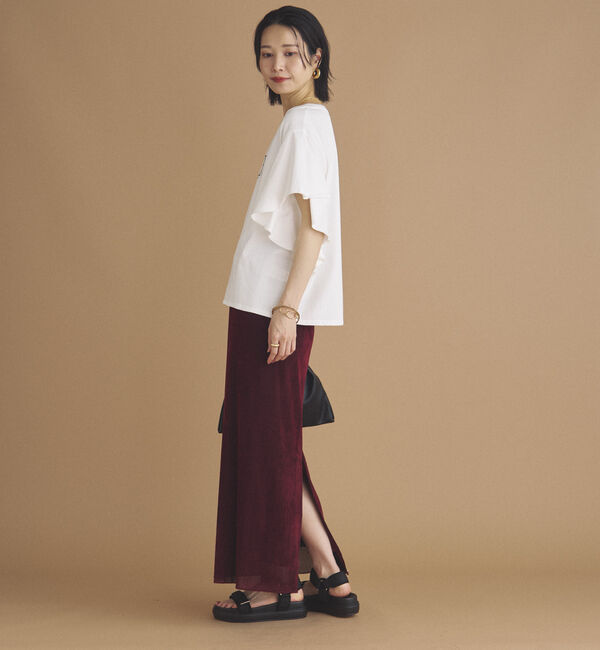 Doux archives「フロッキーベロアタイトスカート」|スカート|