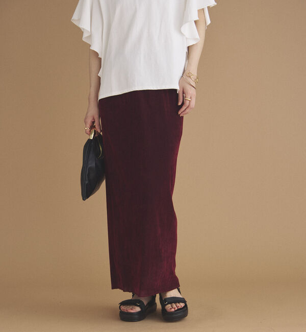 Doux archives「フロッキーベロアタイトスカート」|スカート|