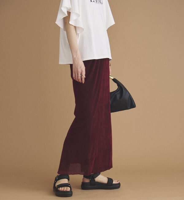 Doux archives「フロッキーベロアタイトスカート」|スカート|