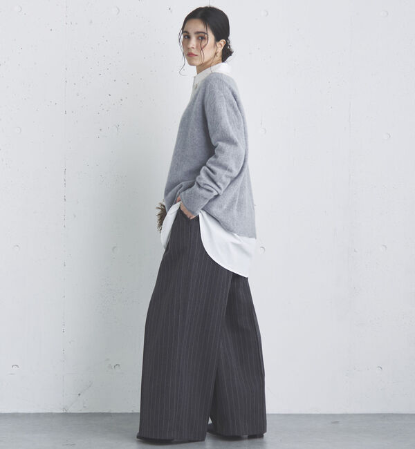 Doux archives「カシミヤウールキーネックニットプルオーバー」|ニット・セーター|