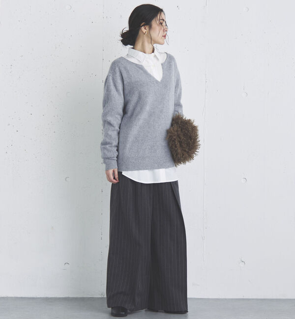 Doux archives「カシミヤウールキーネックニットプルオーバー」|ニット・セーター|