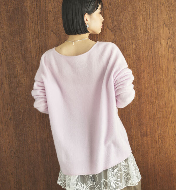 Doux archives「カシミヤウールキーネックニットプルオーバー」|ニット・セーター|