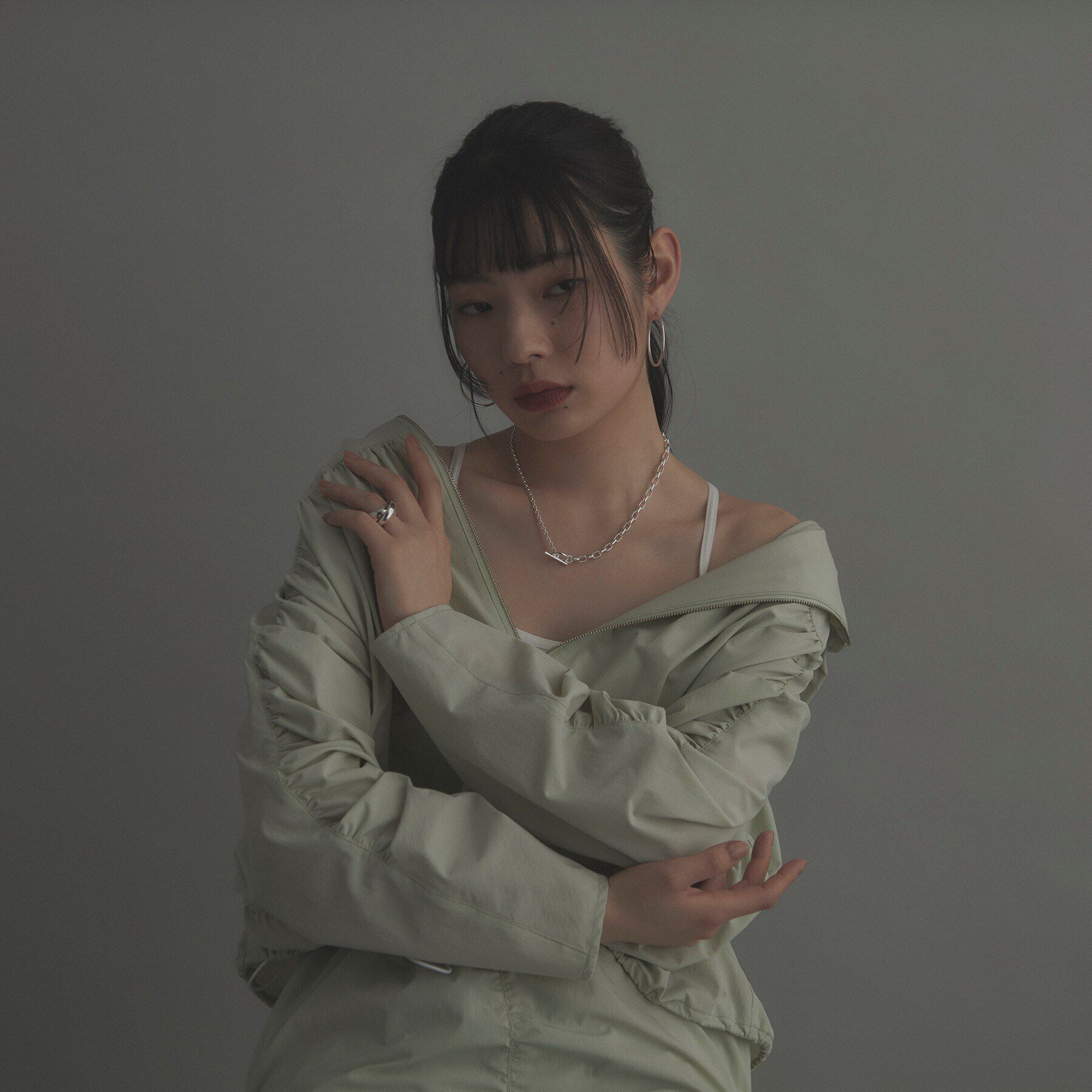 COCOSHNIK ONKITSCH「シルバー ソリッドフープピアスL」|ピアス|