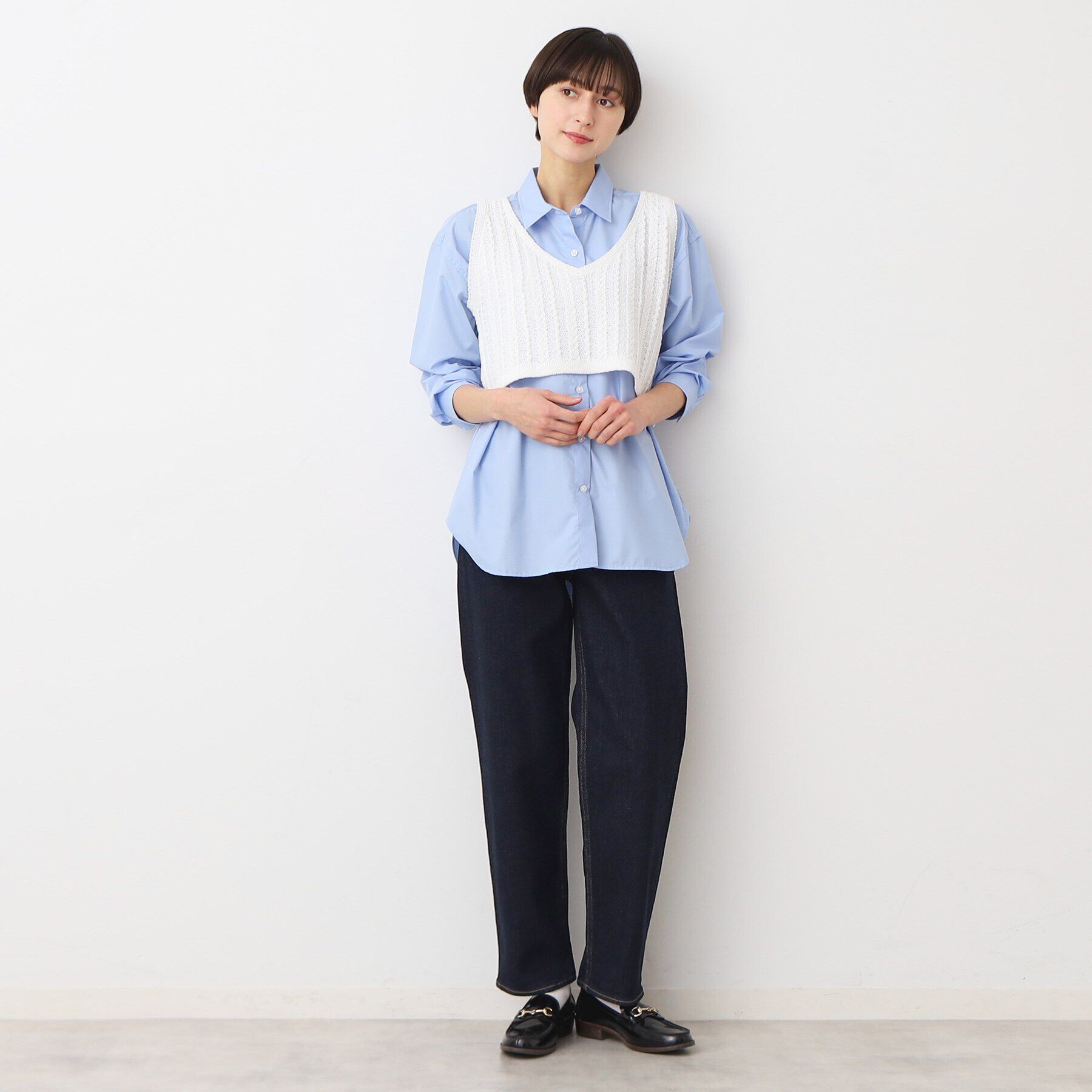 Dessin「【ユニセックス・洗える】テーパードデニムパンツ」|その他|