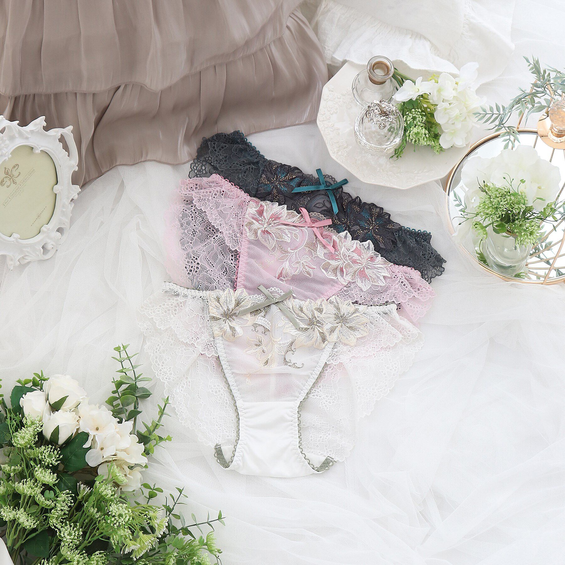 Risa Magli「フュシア レースショーツ」|インナー|