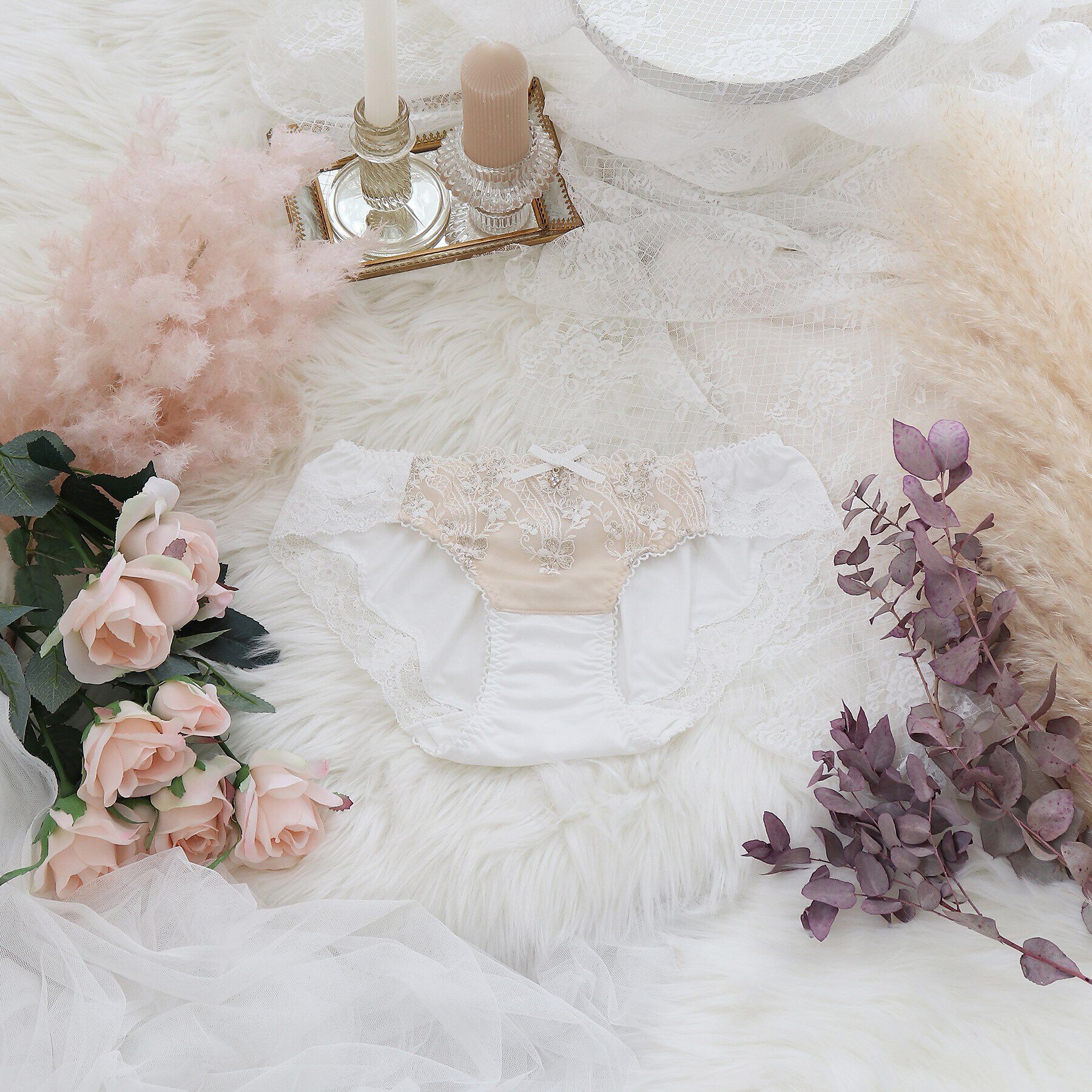 Risa Magli「フェリシテ サニタリーショーツ」|インナー|ホワイト(001)