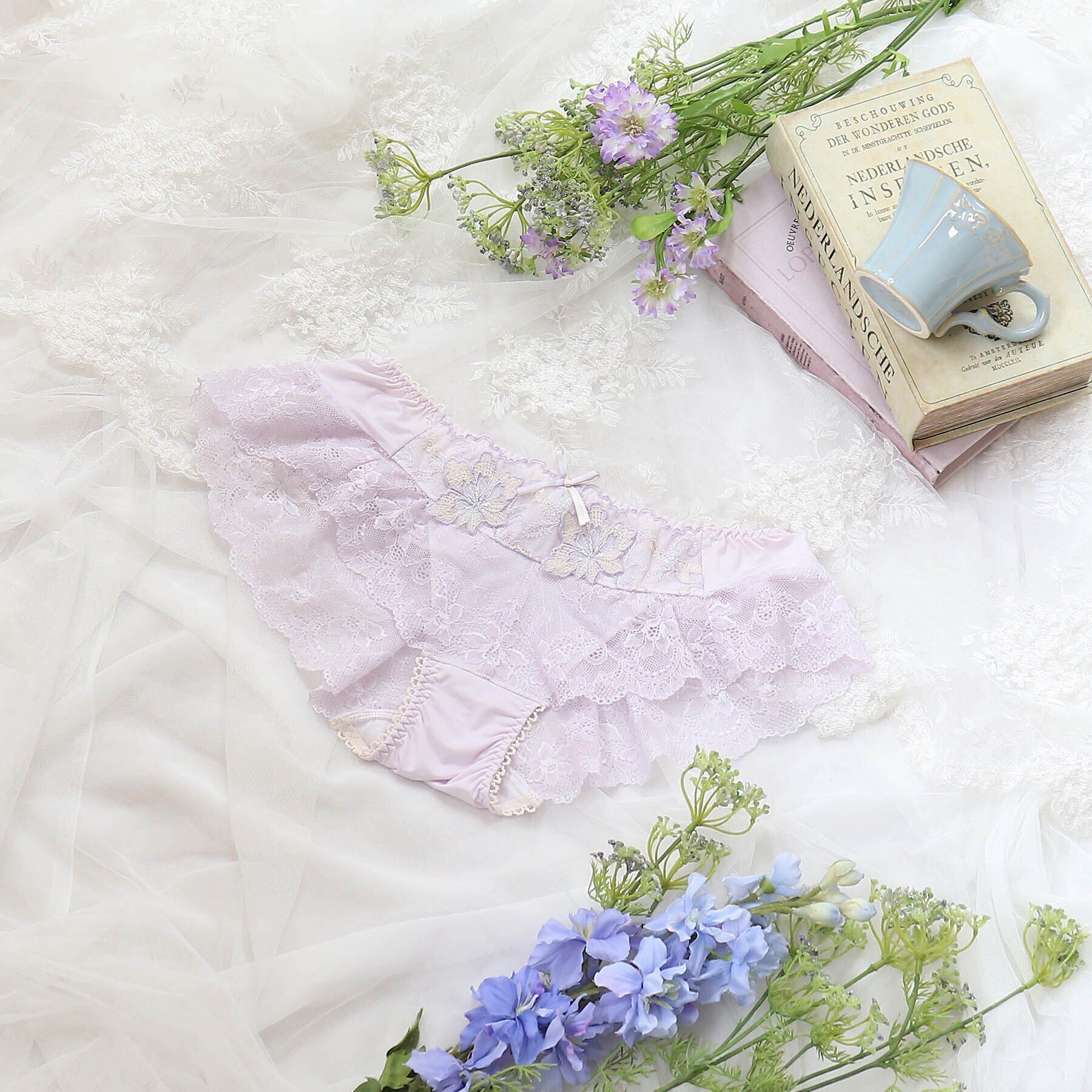 Risa Magli「ニーナ フレアショーツ」|インナー|ラベンダー(080)