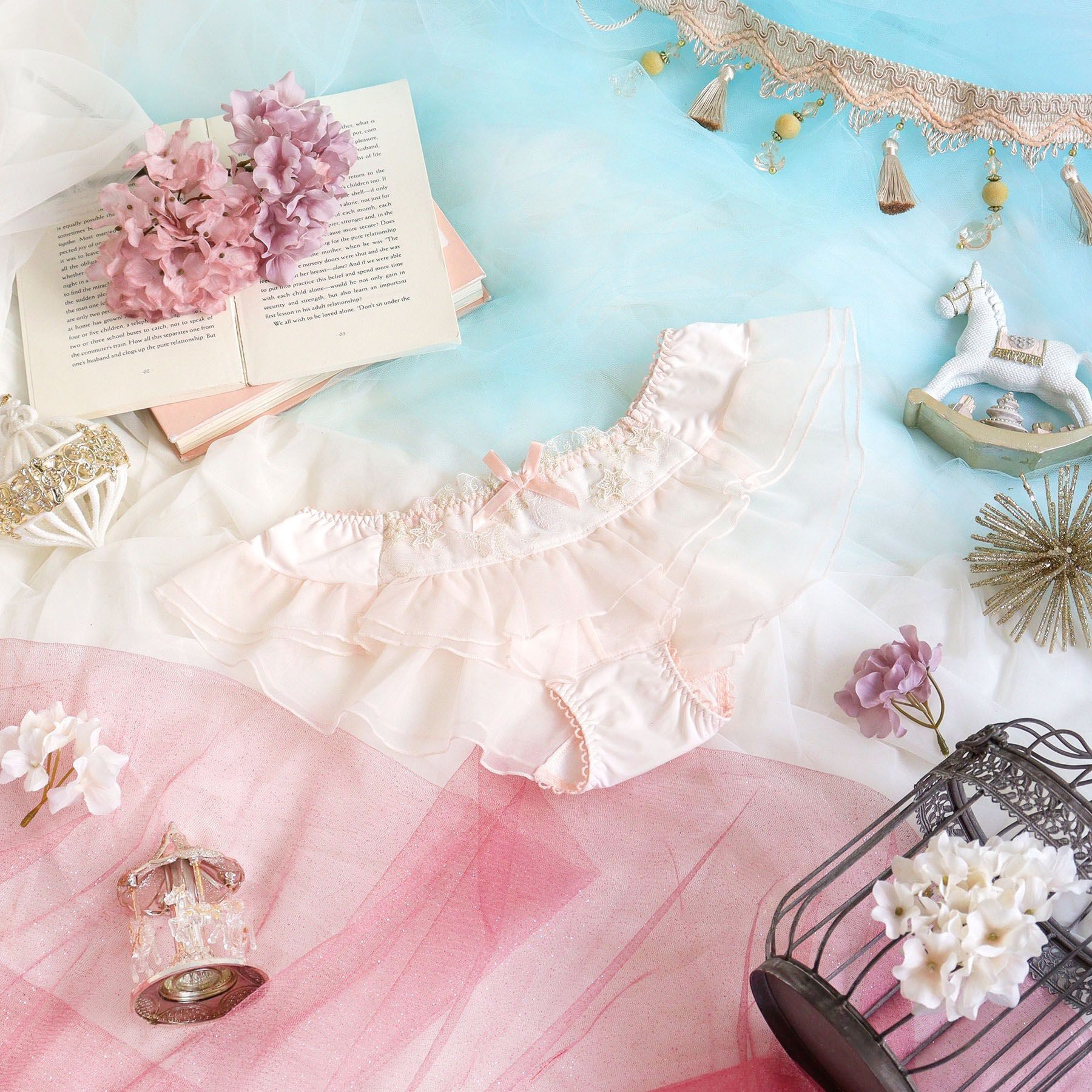 Risa Magli「ブラム フレアショーツ」|インナー|ピンク(071)