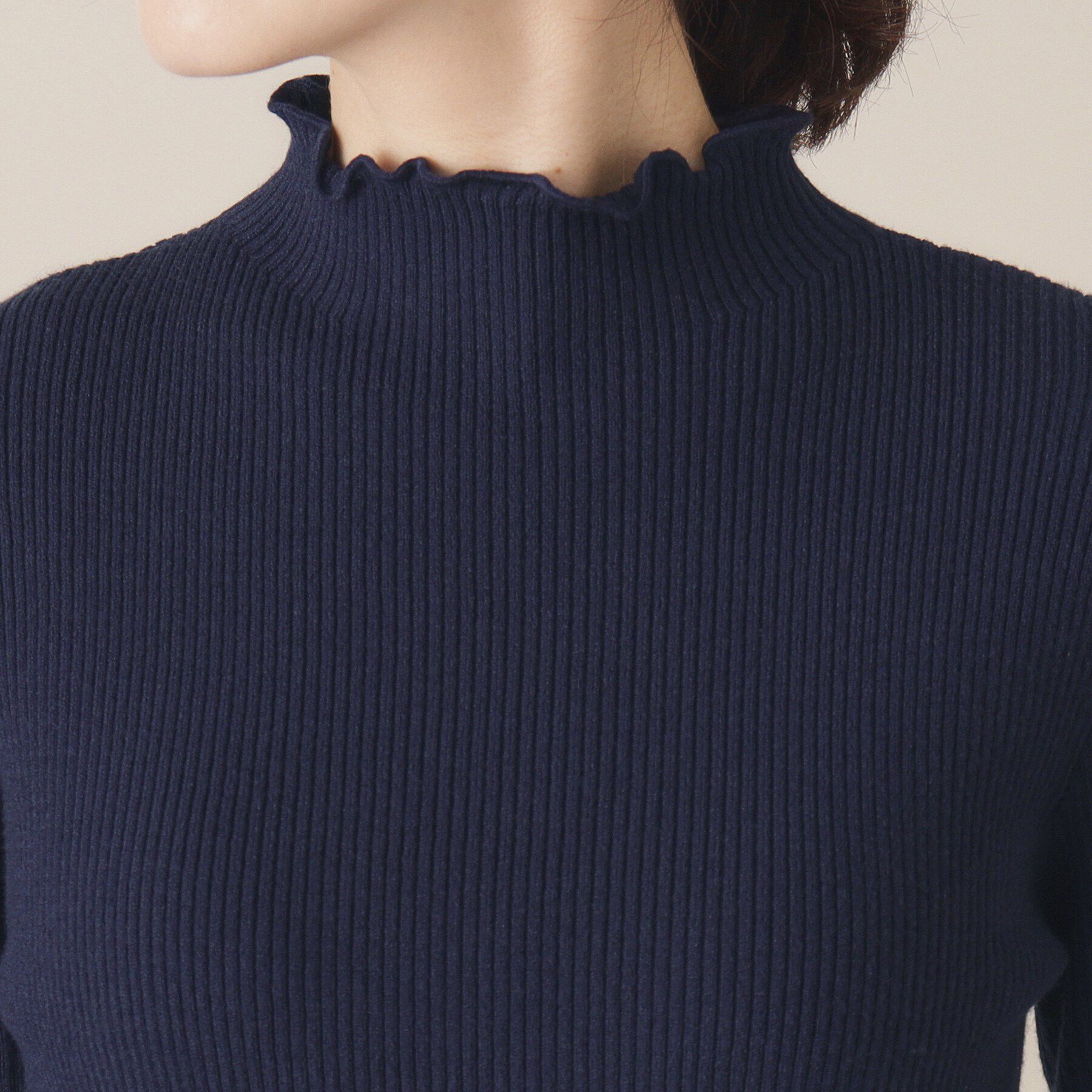 ITS&rsquo;DEMO「【手洗い可】袖チュールリブニット」|ニット・セーター|