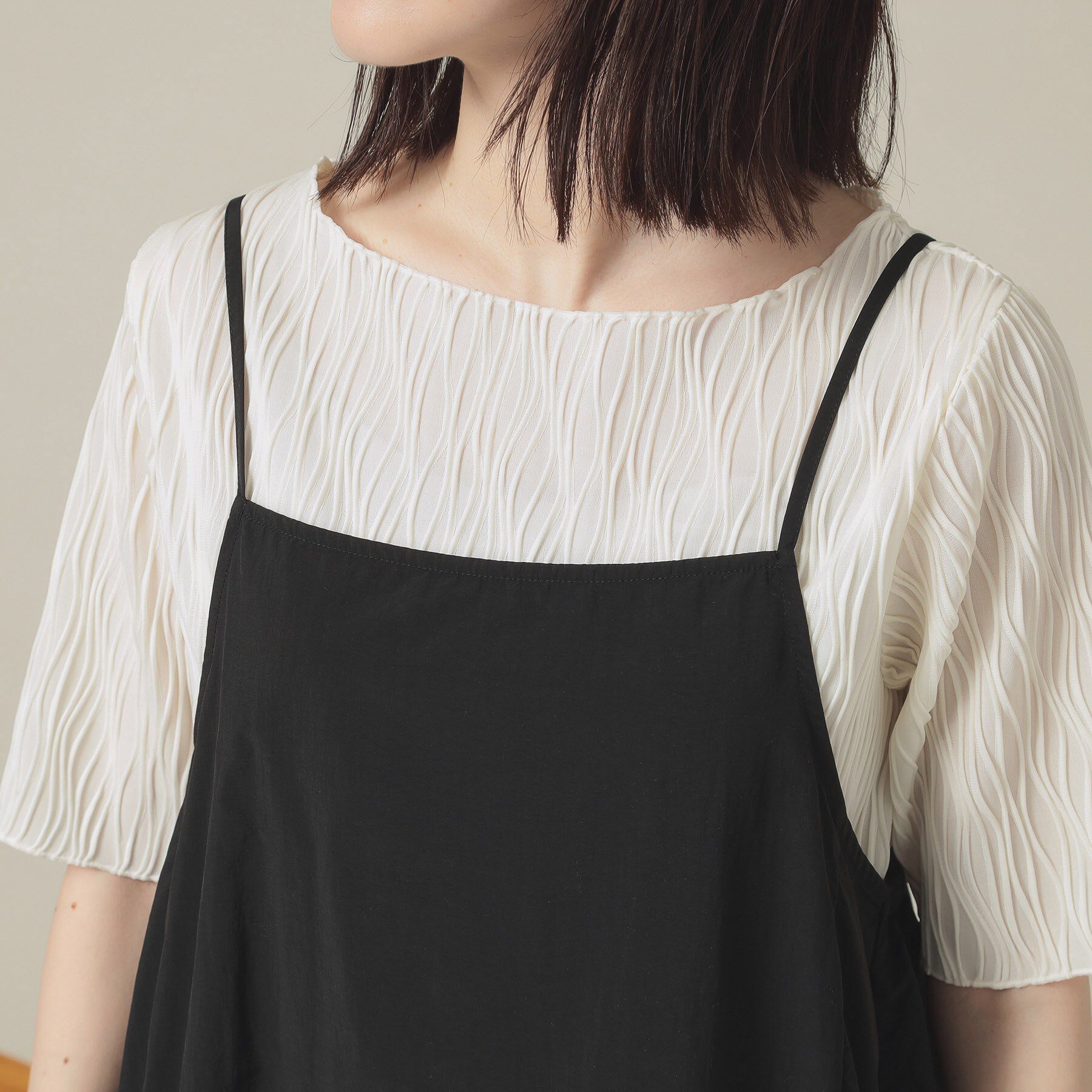 ITS&rsquo;DEMO「【撥水／洗濯機OK】キャミワンピース＜旅服シリーズ＞」|ワンピース|